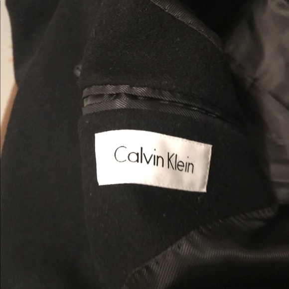 Calvin Klein | Jackets & Coats | Mens Wool And Cashmere Elegant Coat ...